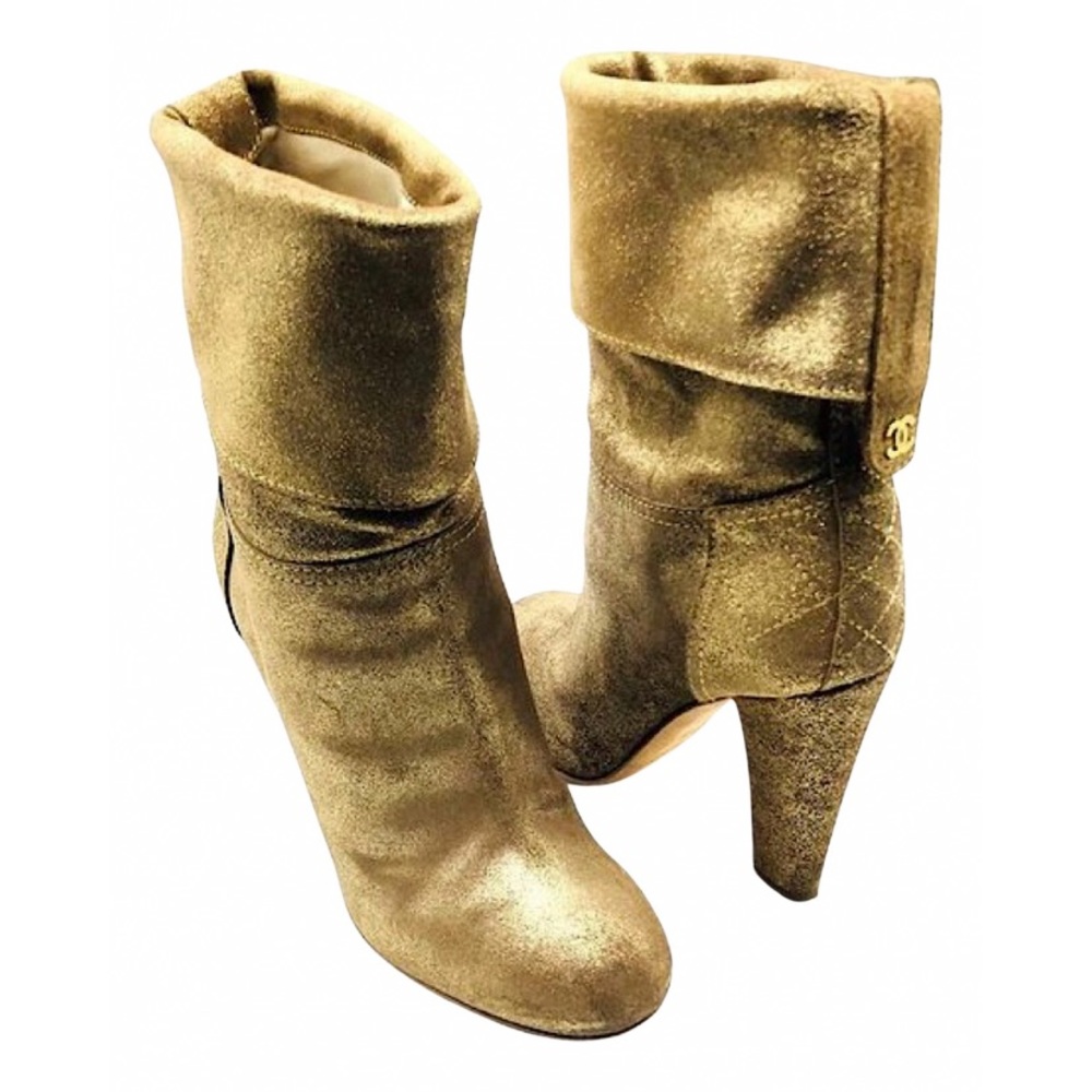 Chanel bronze boots 🌟RARE🌟 - Picture 1 of 15